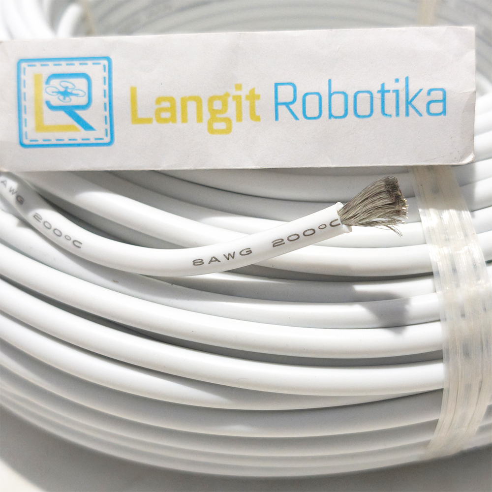 AWG 8 สายซิลิโคน AWG8 สายซิลิโคนสีขาวทนความร้อนสีขาว