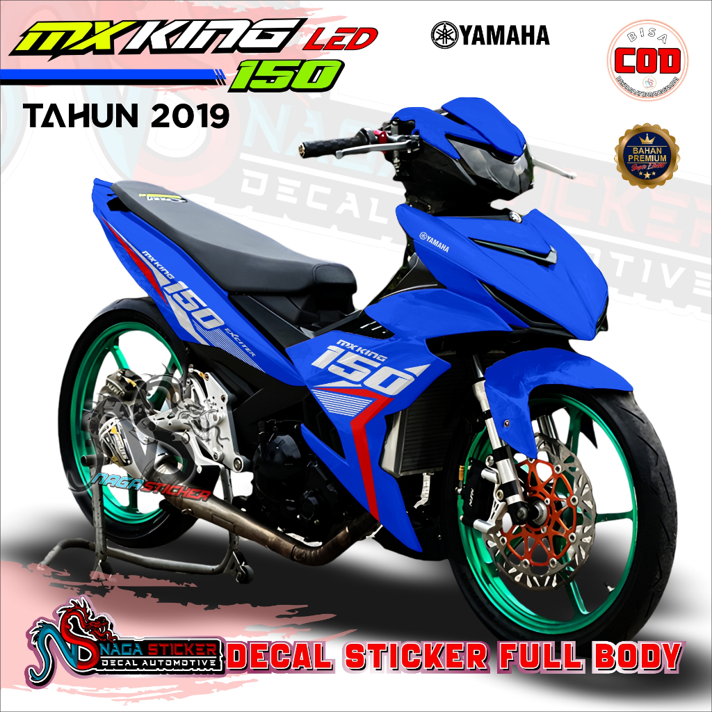 YAMAHA J MX KING 150 LED FULL BODY STICKER DECAL VARIATION Simple RACING 2 CA15 ออกแบบฟรี