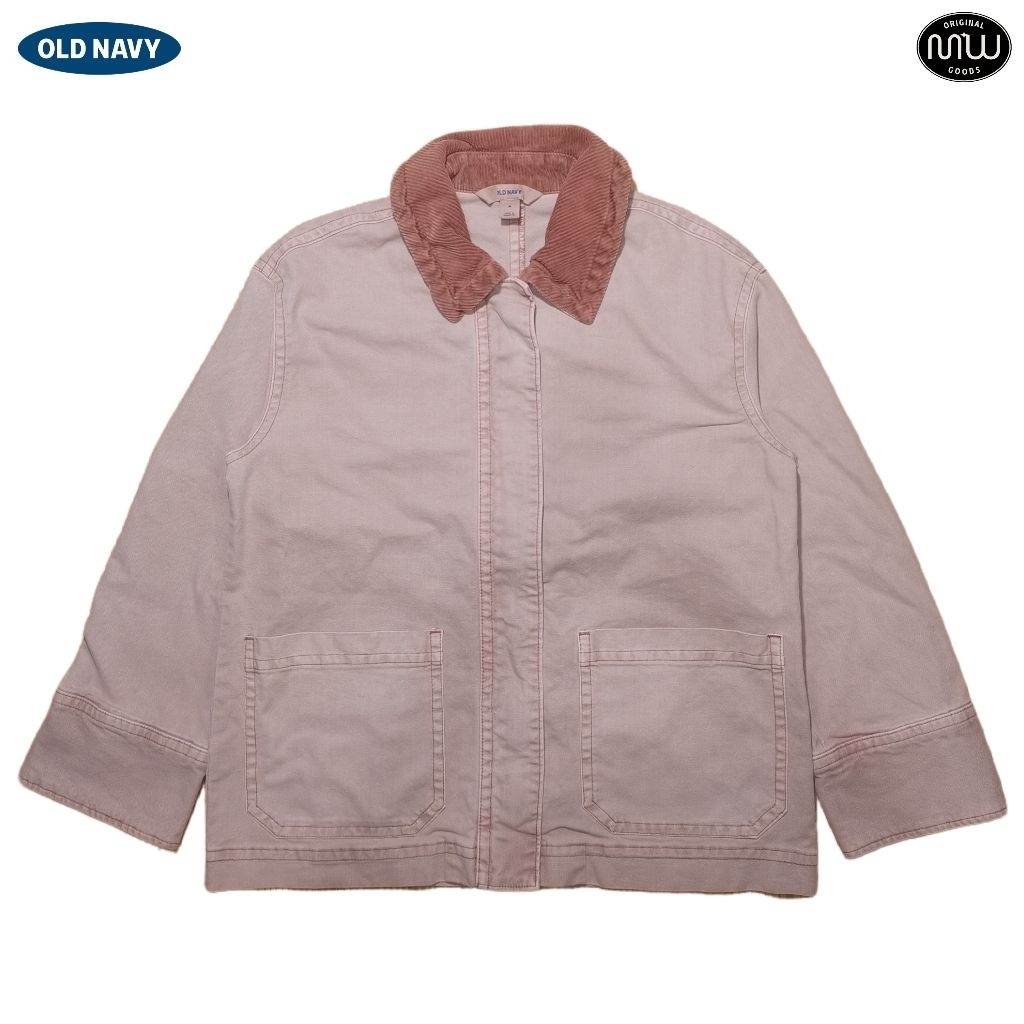 Old N*avy Canvas Barn Jacket - Antique Rose (แคนวาสสีชมพู)