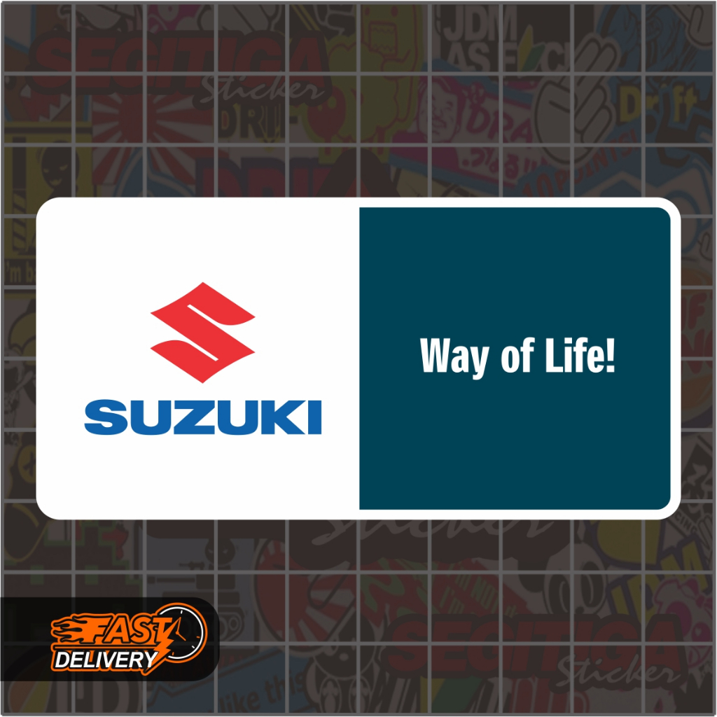 สติ๊กเกอร์ Suzuki Way of Life! ขนาด 9 x 4.5 ซม