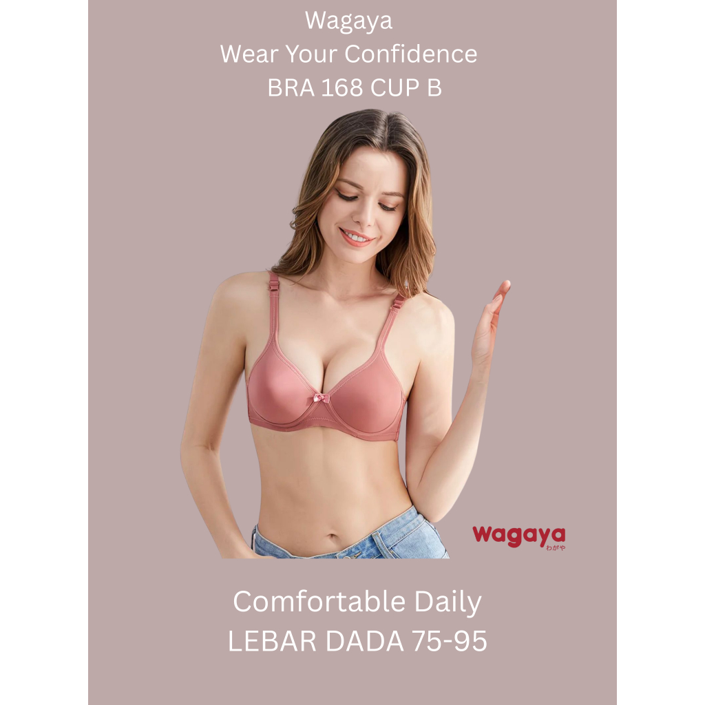 Buraja Bra Without Wire Bra 168 นุ่มสุดๆ/CUP B UK 34-42