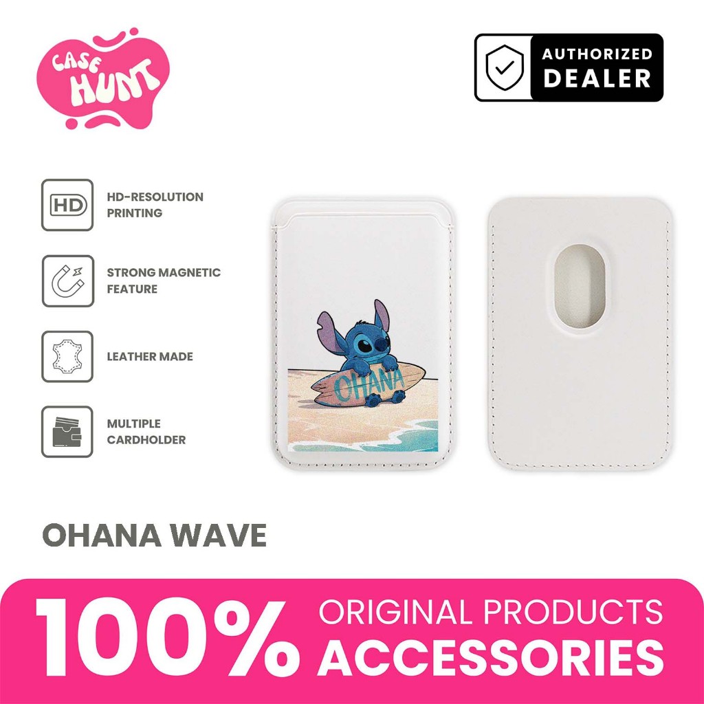 Magnetic Cardholder Case Hunt Cool Aesthetic Stitch Ohana Simple Design Accessories Magsafe iPhone A