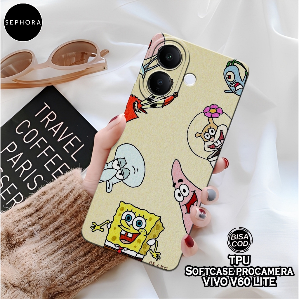 เคส HP ล่าสุด VIVO V60 LITE 2025 - เคสการ์ตูนแฟชั่น - VIVO V60 LITE 2025 Softcase - เคสกล้อง Pro - เ