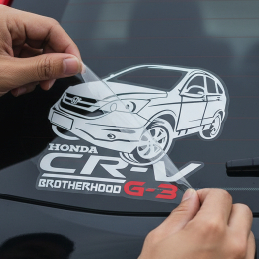 สติ๊กเกอร์ติดรถ Honda CRV G3 Brotherhood – ตัดไวนิลสะท้อนแสง กันน้ําระดับพรีเมียม