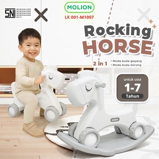 MOLION  Kuda-Kudaan Anak HDPE Kuda Goyang Anak Edukatif 1-6 Tahun Rocking Horse Mainan Anak 001-M1007