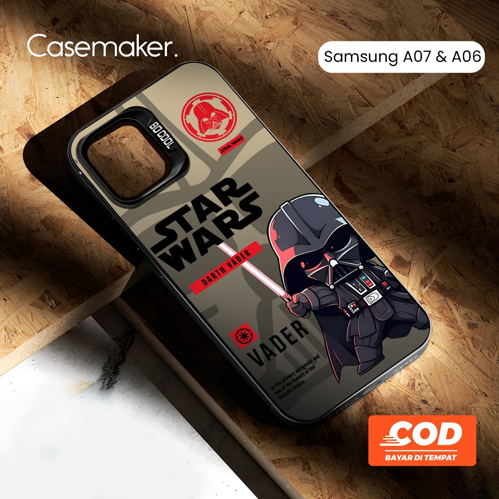 (CM59) เคส IMD Samsung A07 | A06 แผ่นไฮบริด โฮโลแกรมสีดํา