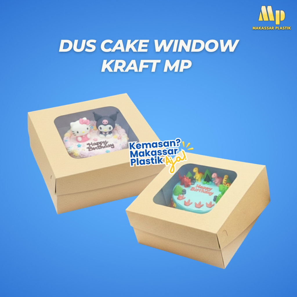 KRAFT MP WINDOW CAKE BOX / WINDOW BOX / WINDOW CAKE BOX @10 LBR