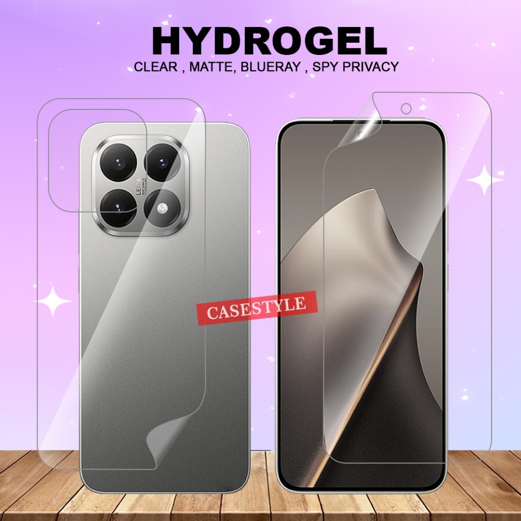 ไฮโดรเจลป้องกันรอยขีดข่วน Xiaomi 17 Pro Max Xiaomi 15T Xiaomi 15T Pro Xiaomi 17 Xiaomi 17 Pro Anti-S