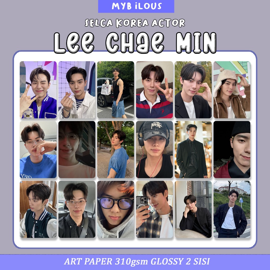 [PHOTO SLIDE TO CHOOSE VARIATION] KOREA ACTOR LEE CHAE MIN PHOTOCARD FANMADE