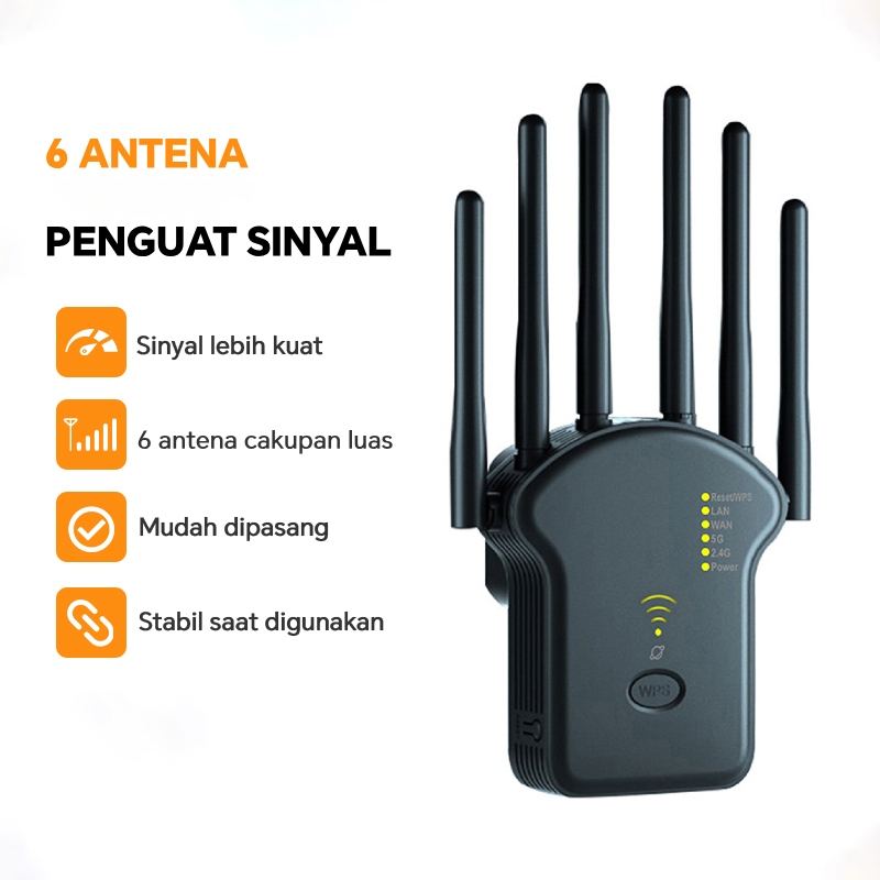 Wifi Extender 6 เสาอากาศ 300Mbps WIFI Repeater Wireless Wifi Range Extender เราเตอร์ Repeater