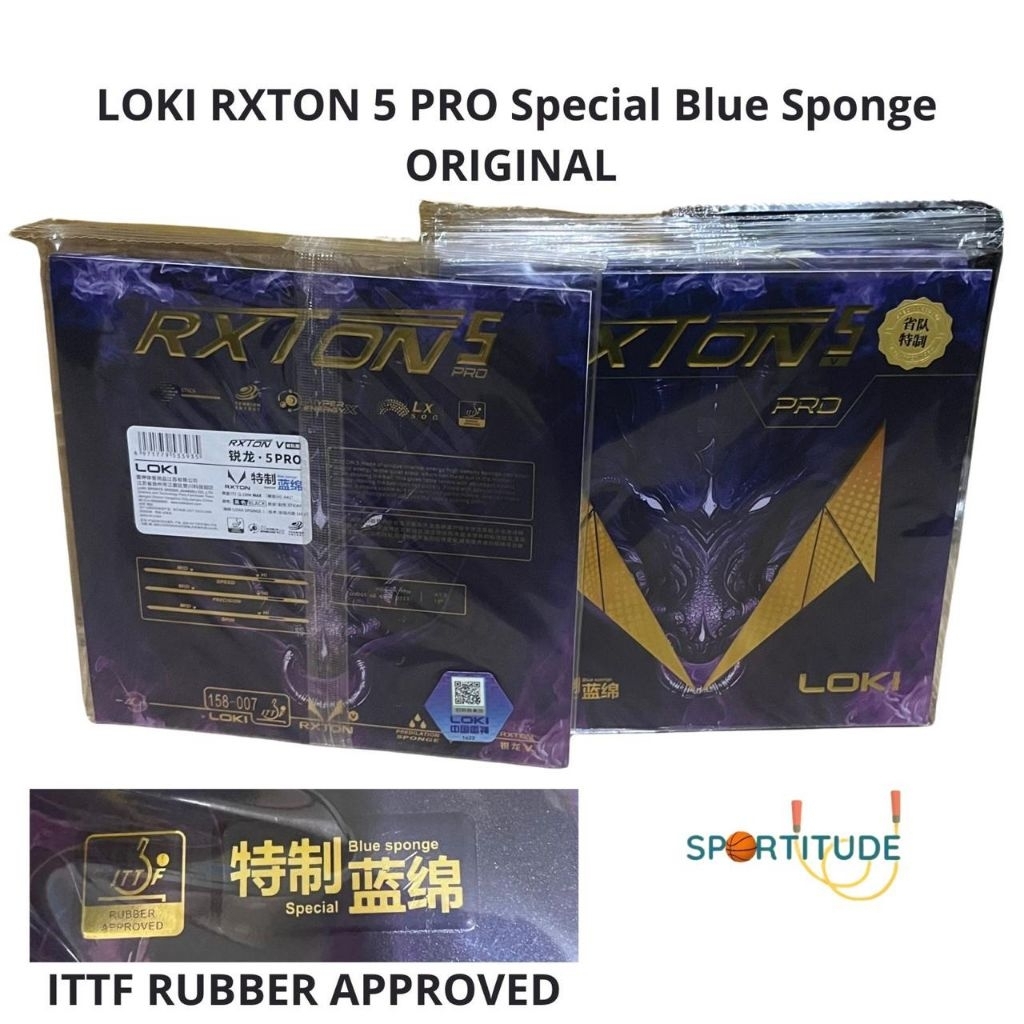 LOKI RXTON 5 PRO HYPER ENERGY X ORIGINAL LOKI PINGPONG BAT RUBBER