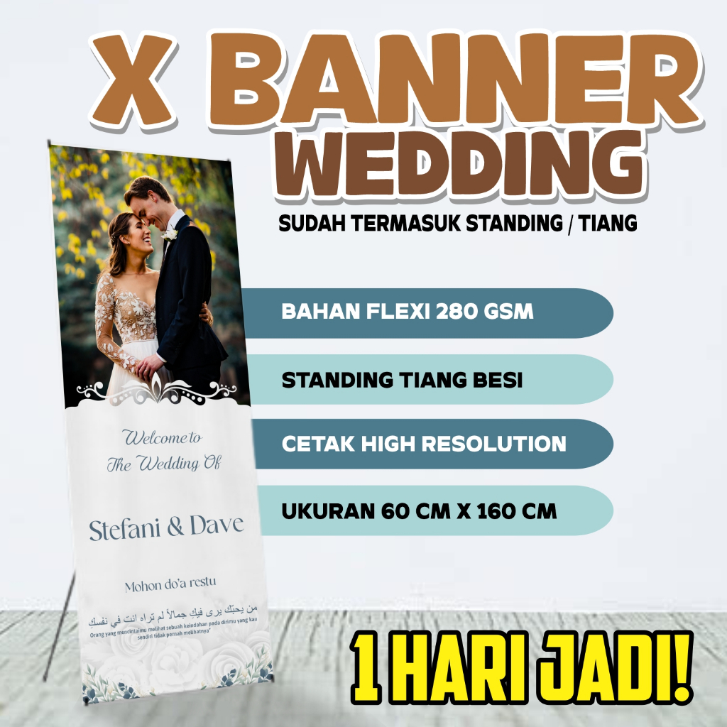 PRINT X WEDDING BANNER + STANDING / WEDDING BANNER / WEDDING BANNER / WEDDING BANNER
