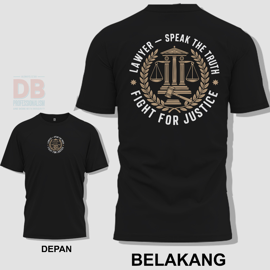 เสื้อยืดแขนสั้น Distro | ทนายความ - พูดความจริง สู้เพื่อความยุติธรรม