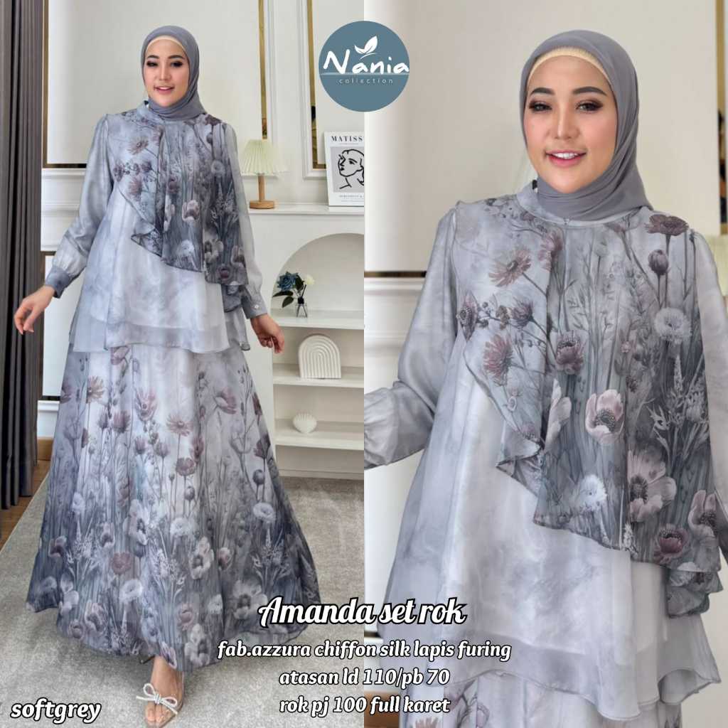 HQ เสื้อผ้าผู้หญิง AMANDA SET SKIRT จาก nANIA FASHION STORE