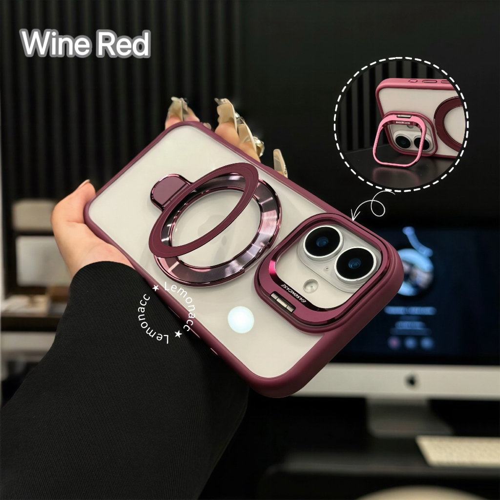 (+กล่องแพ็ค) ฟรีแหวน LUXE STAND MAGNETIC COMPATIBLE สําหรับ IP CASE 11 12 13 14 15 16 17 17 17AIR PR