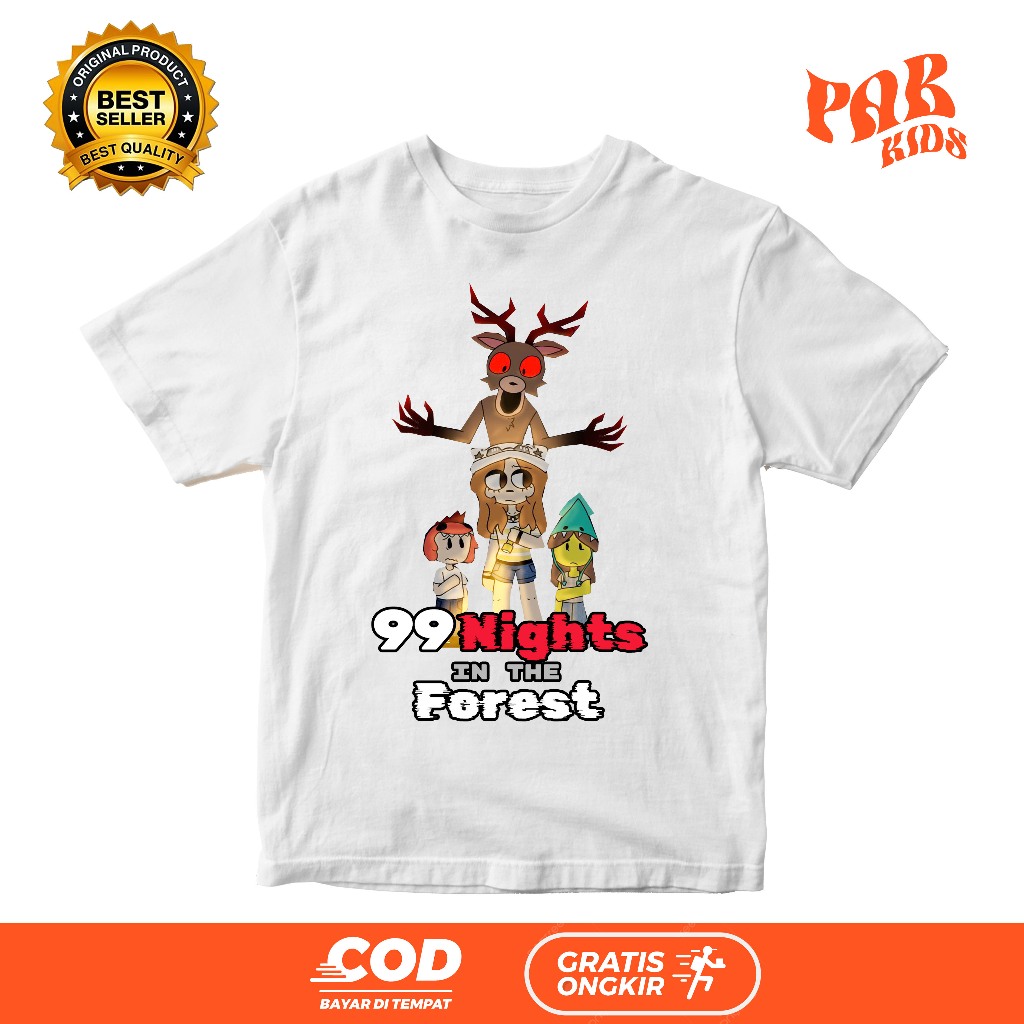 99 NIGHT IN THE FOREST ROBLOX CHARACTER CHILDRENS T-SHIRT / ROBLOX 99 NIGHT IN THE FOREST CHILDRENS 