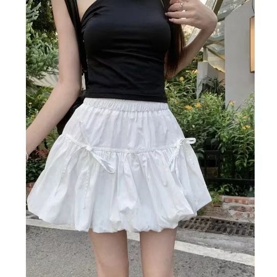 LP 60-100 P 40 NAUMI SKORT SKIRT / MINI RIBBON SKIRT สไตล์เกาหลี RIBBON SKIRT