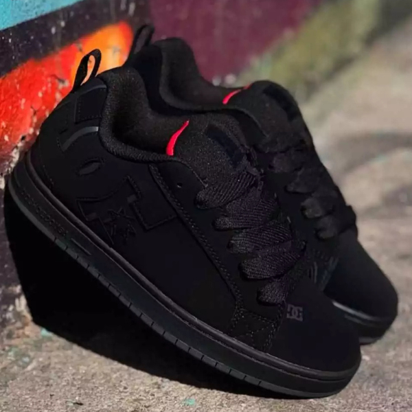 รองเท้าสีดําเต็มรูปแบบ Dc Court Graffik ดั้งเดิม