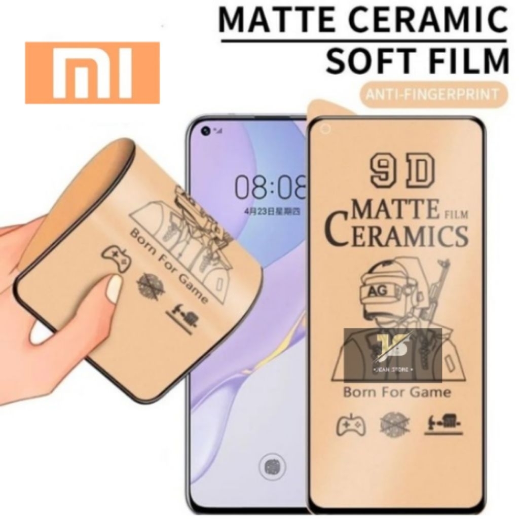 ฟิล์มหน้าจอ TEMPERED เคลือบเซรามิก XIAOMI REDMI POCO F3 POCO X3 PRO 9A 9C NOTE 7 7 PRO NOTE 8 PRO 9 