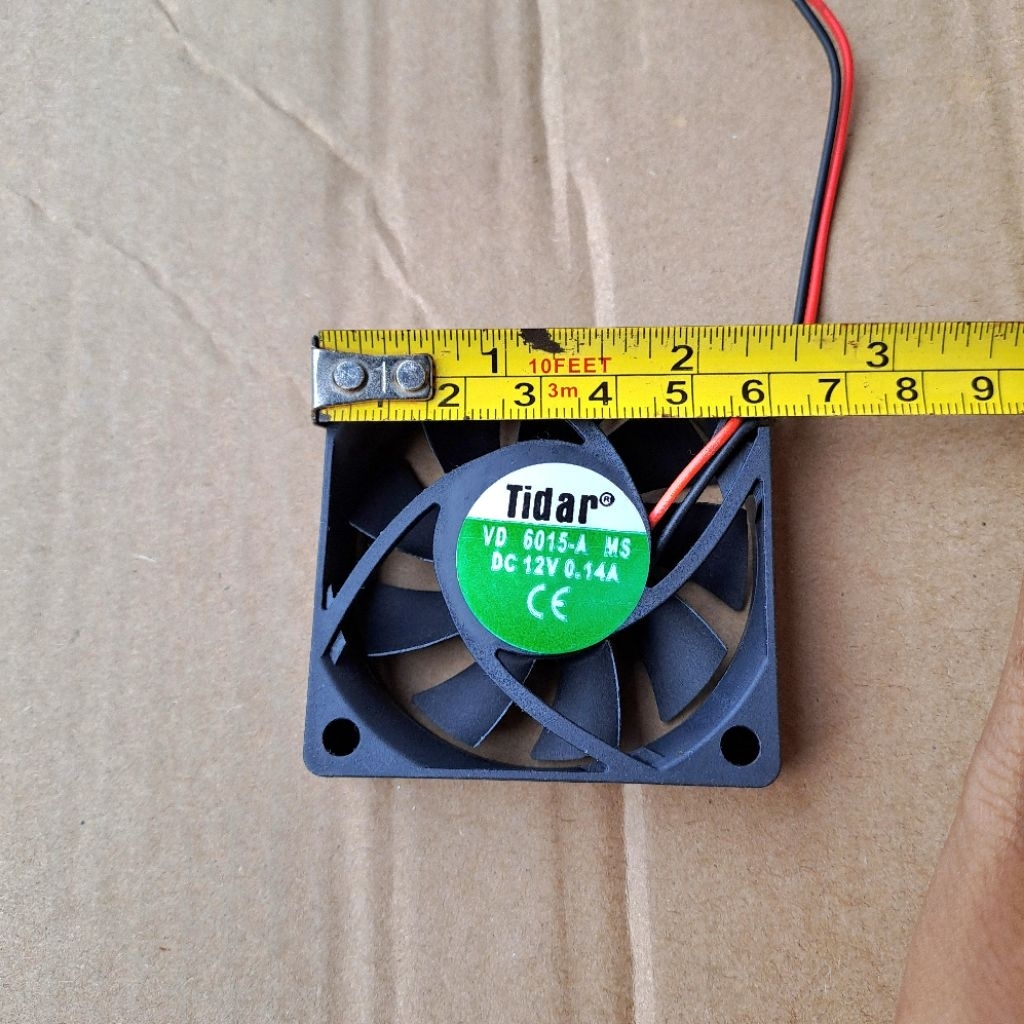 พัดลม DC 6x6cm 12v / DC Fan 12v 6x6cm ใช้งานปกติ