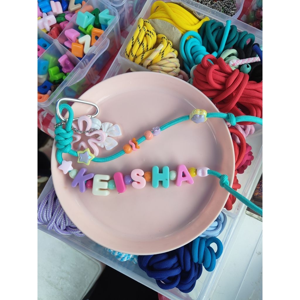 CUSTOM BAGCHARM CUTE NAME KEYCHAIN NAME KEYCHAIN