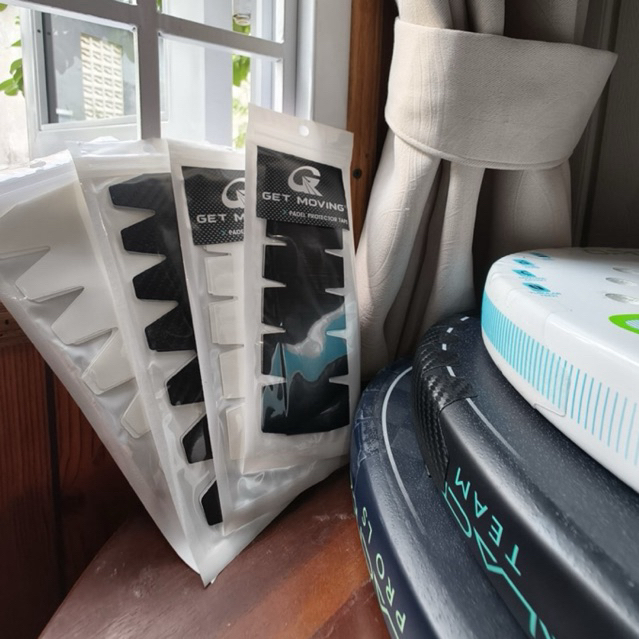 Anti Scratch Racket Padel หยักรุ่น Anti Scratch Racket Padel โปร่งใสสีดํา Padel ฝาครอบ Protector Pad