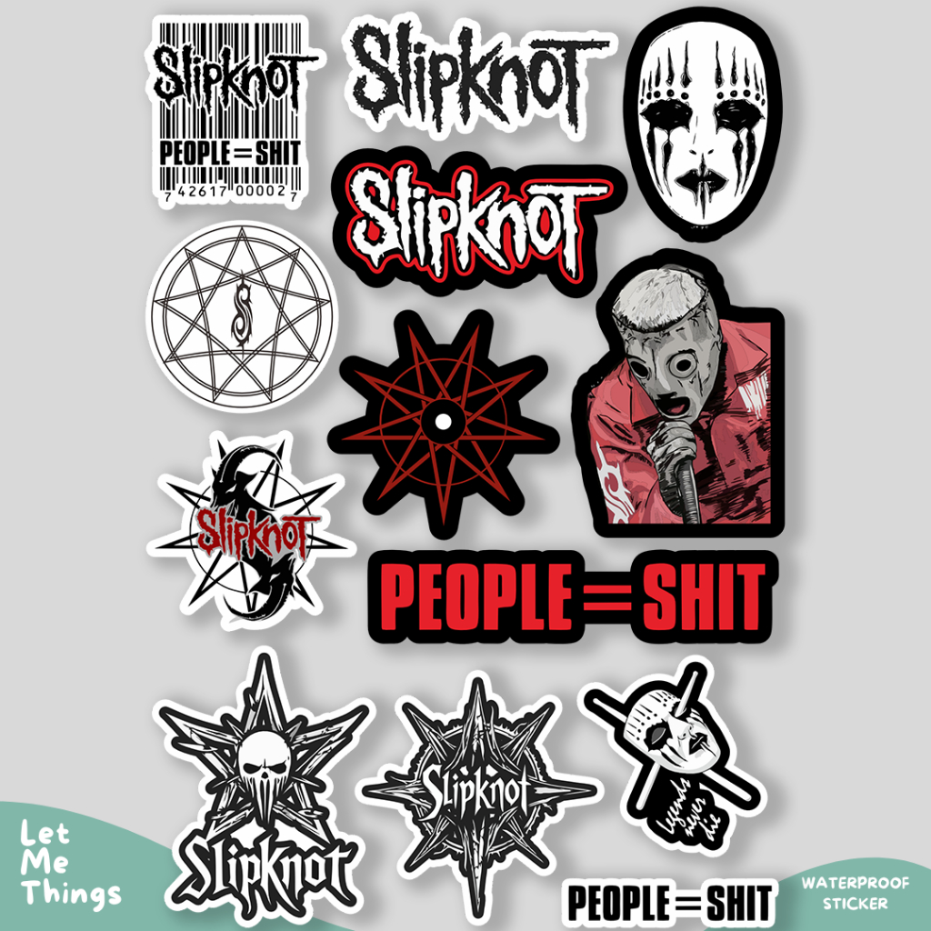 สติ๊กเกอร์ SLIPKNOT BAND กันน้ําสําหรับเคสหมวกกันน็อค hp แล็ปท็อป tumblr || สติ๊กเกอร์ AESTHETIC SLIPKNOT