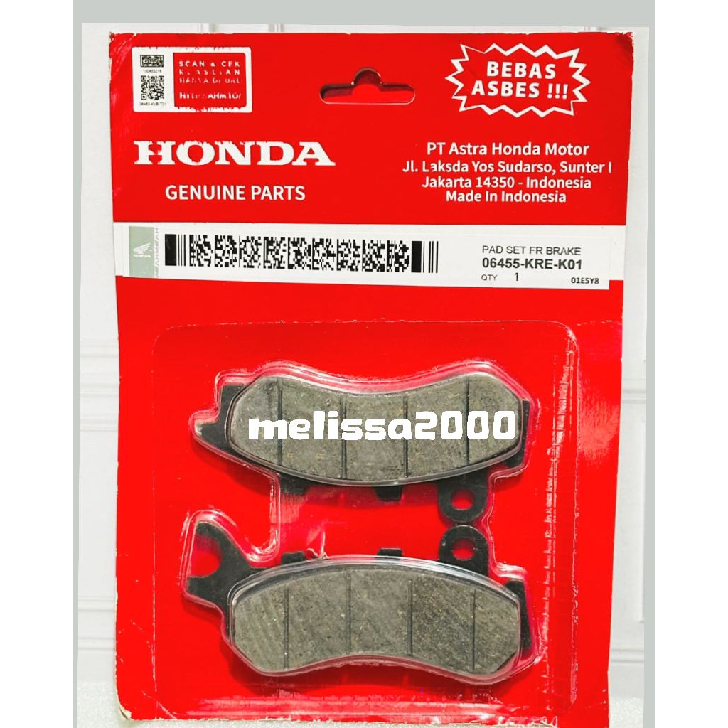 LOKAL ผ้าเบรคหน้า CBS KRE PCX 160 CBS ADV 160 CBS PCX 150 CBS ท้องถิ่น ADV 150 CBS ORI ท้องถิ่น