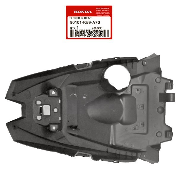 80101-K59-A70 บังโคลนหลัง Honda Vario 125 150 2018-2022, Vario 125 K2V 2022-2025 Part B AHM