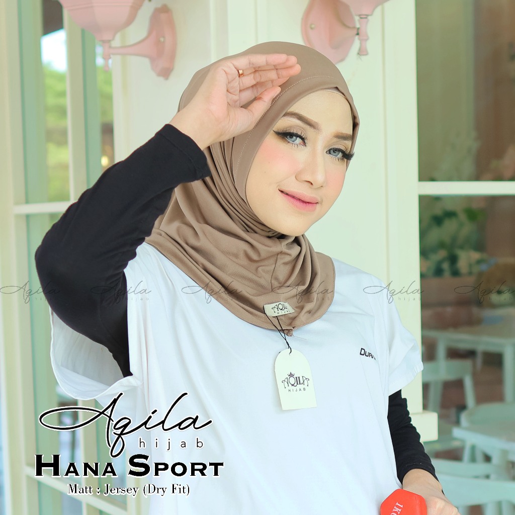 Hana Sporty Syria Jersey Hijab / Sport Jersey Hijab / Sport Hijab / Sporty Hijab