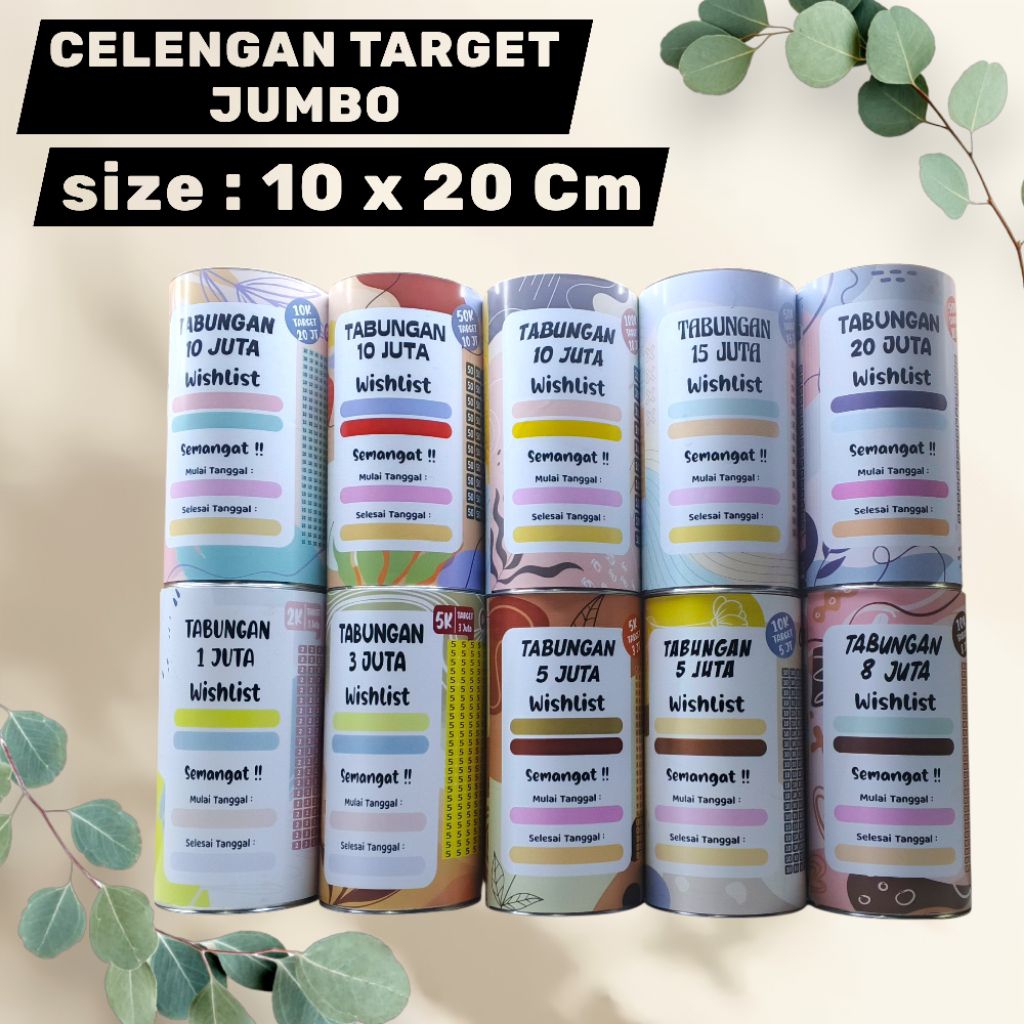 Viral Target Piggy Bank Jumbo Open Close and Permanent 10 x 20 cm Coin Piggy Bank Coin Saving