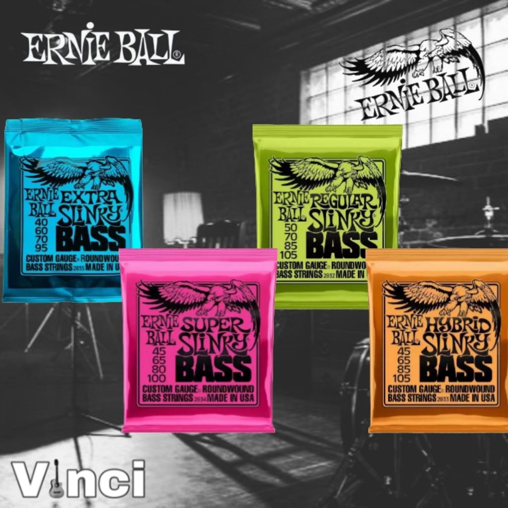 Ernie Ball 4 Strings สายกีตาร์เบสดั้งเดิม