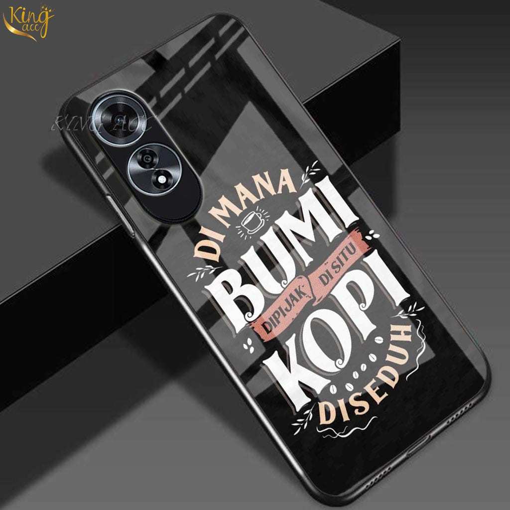 Softcase Glass Glitter สําหรับ OPPO A60 - ปลอก Hp OPPO A60 - เคสป้องกัน Hp OPPO A60 -K89