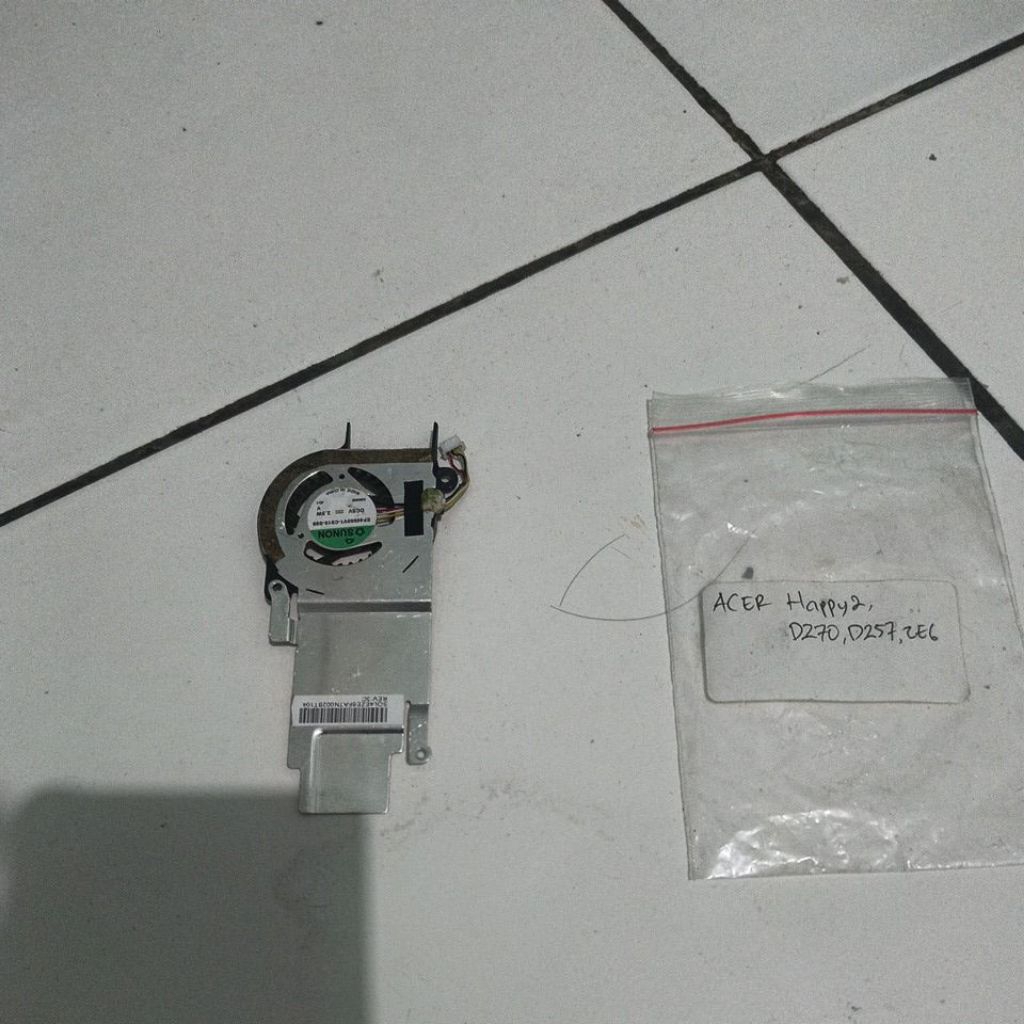Acer Aspire One Happy1, Happy2, D270, D257, ZE6 ฮีทซิงค์และพัดลม A110L, A110X, A150L, A150X, ZG5, ZG