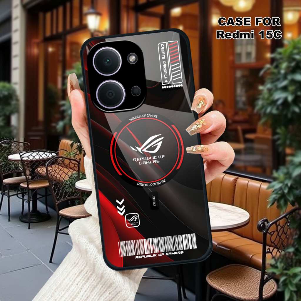 HP [AR58] ล่าสุด REDMI 15C REDMI 15 4G NOTE 15 PRO เคสมือถือ - Redmi 15C Glass Softcase - เคส Redmi 
