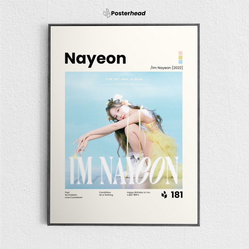 Nayeon Poster - Im Nayeon - Frameblock Wall Decorative - Posterhead