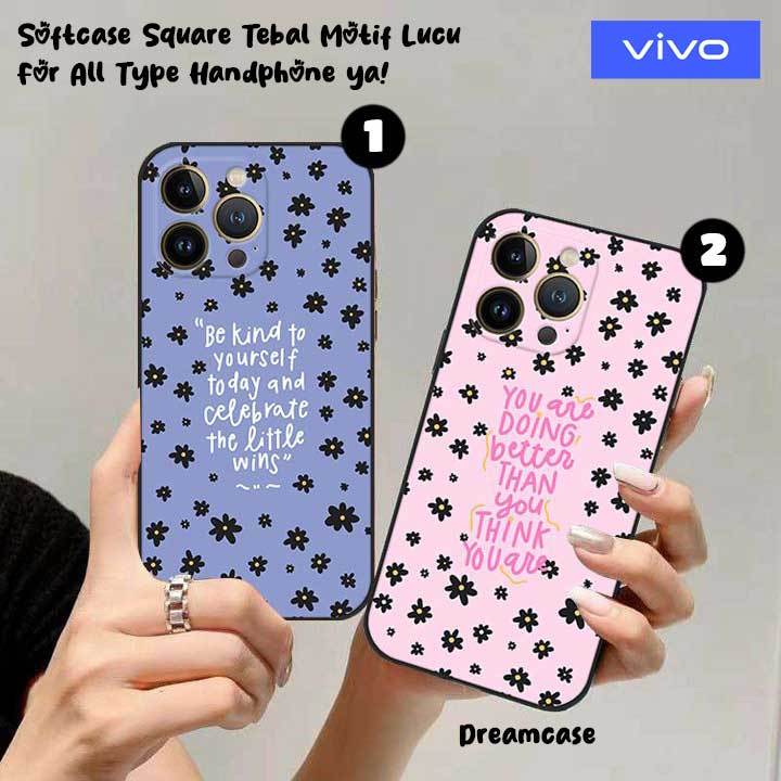 [MCF08] Softcase Square Custom Motif สําหรับ VIVO Y22 Y21S Y17S Y20S Y12S Y15S VIVO V27E V9E V21 4G/