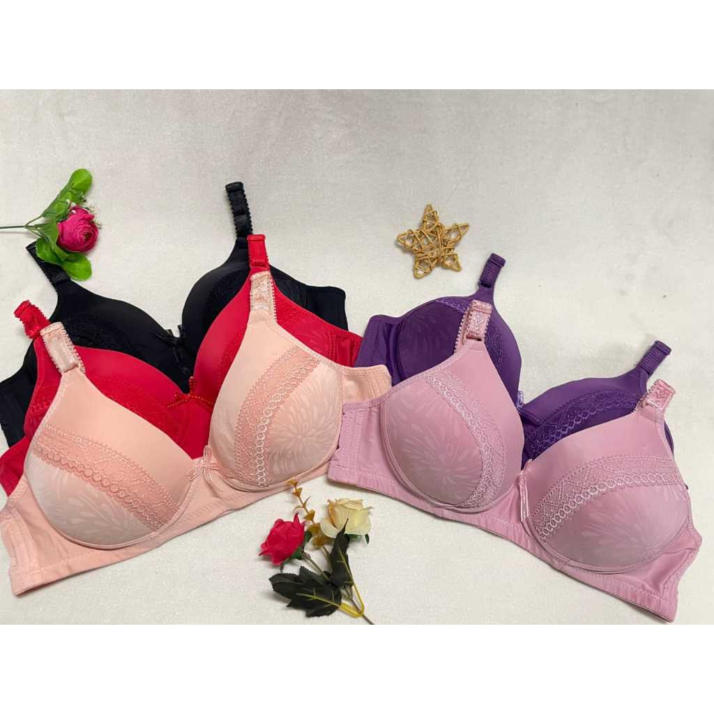 BestWare BRA / BH WIRELESS Q6 THIN FOAM NO WIRE SIZE 32-38 รวม 3 ตะขอชุดชั้นในผู้หญิง