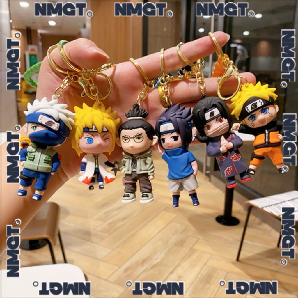 GANTUNGAN Naruto Shippuden Sasuke Kakashi Gaara Itachi Minato Pain Akatsuki อะนิเมะพวงกุญแจ/Narutoพว