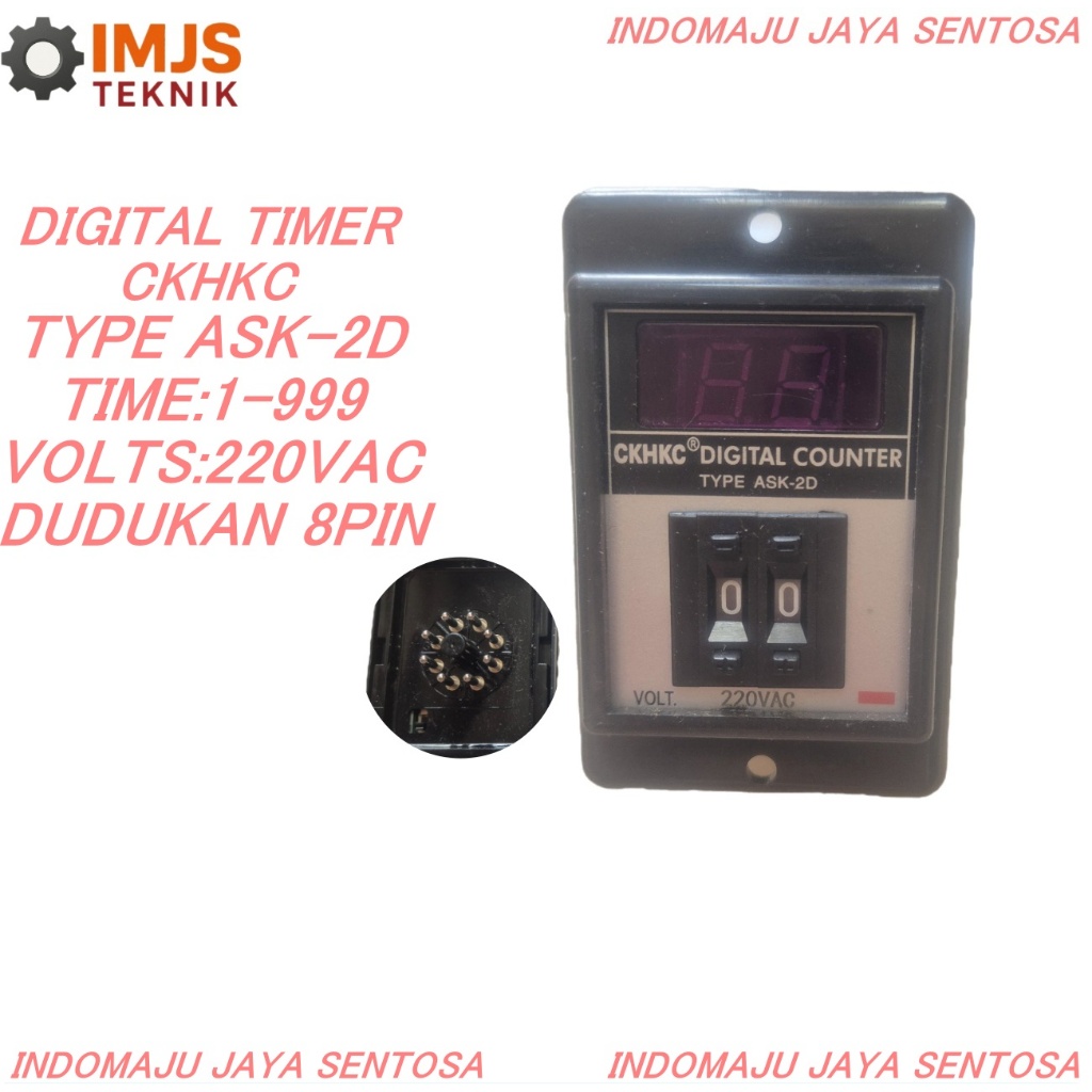 DIGITAL TIMER / TIMER TIMER ASK-2D 1-99S 220VAC CKHKC /CKC