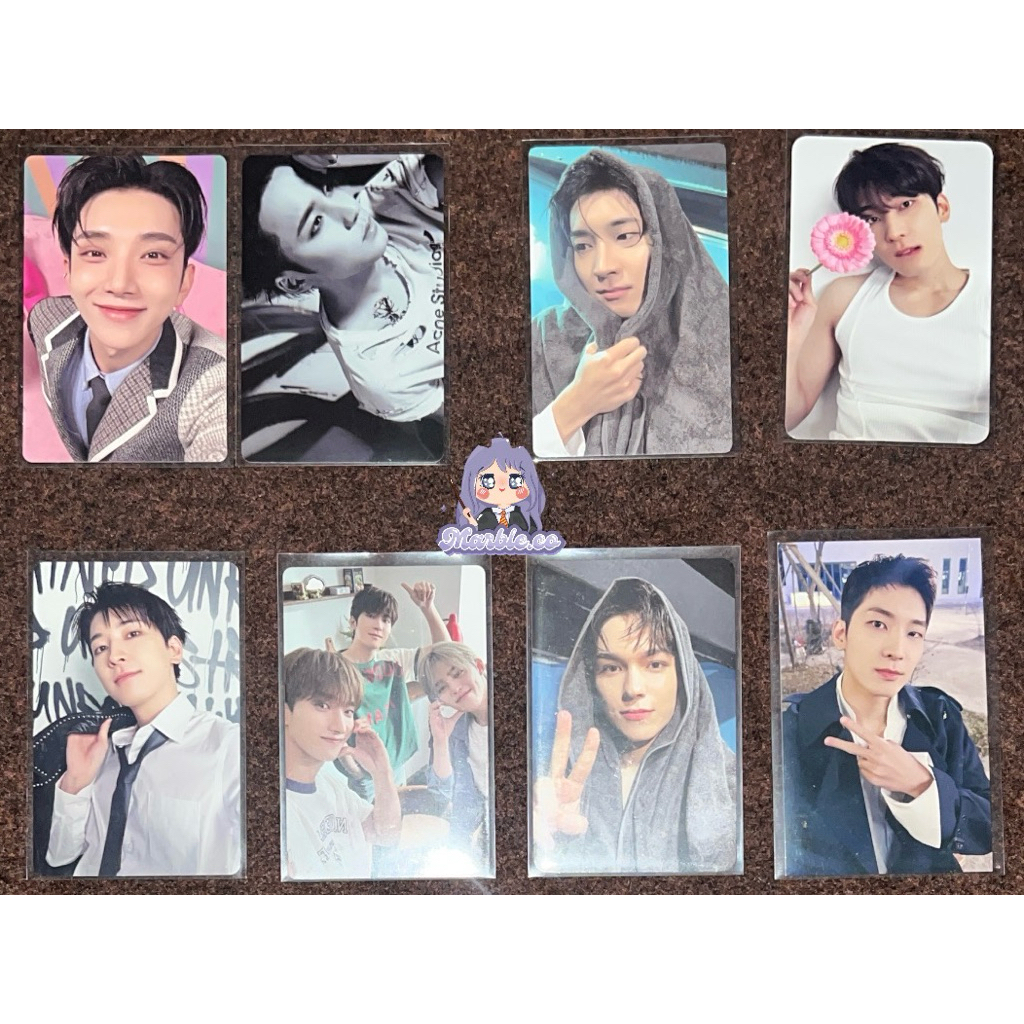SEVENTEEN โฟโต้การ์ด SHUA DONGAK STF WONWOO FTS DAREDEVIL MAWAR WONWOO STF WONWOO SCOUPS OH UNIT ผ้า