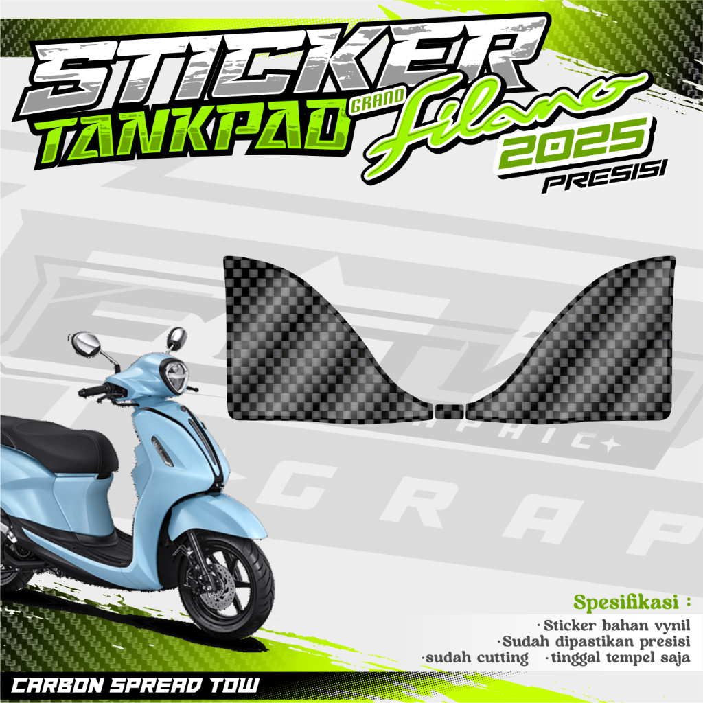 FILANO STRIPING DASHBOARD PROTECTOR - FILANO TANKPAD - FILANO DECKPAD - FILANO BODY PROTECTOR DECK P