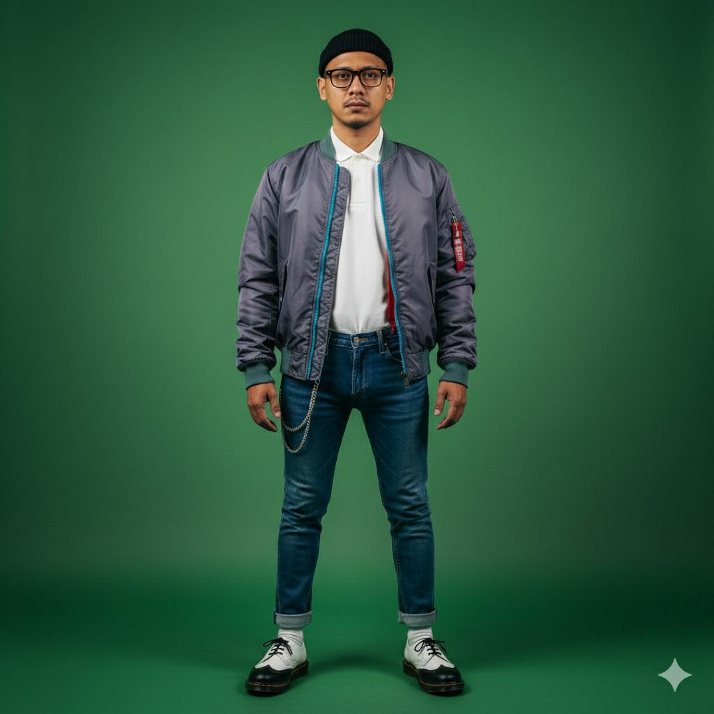 Bomber Ma1 เสื้อแจ็คเก็ตแฟชั่น ไซส์ L