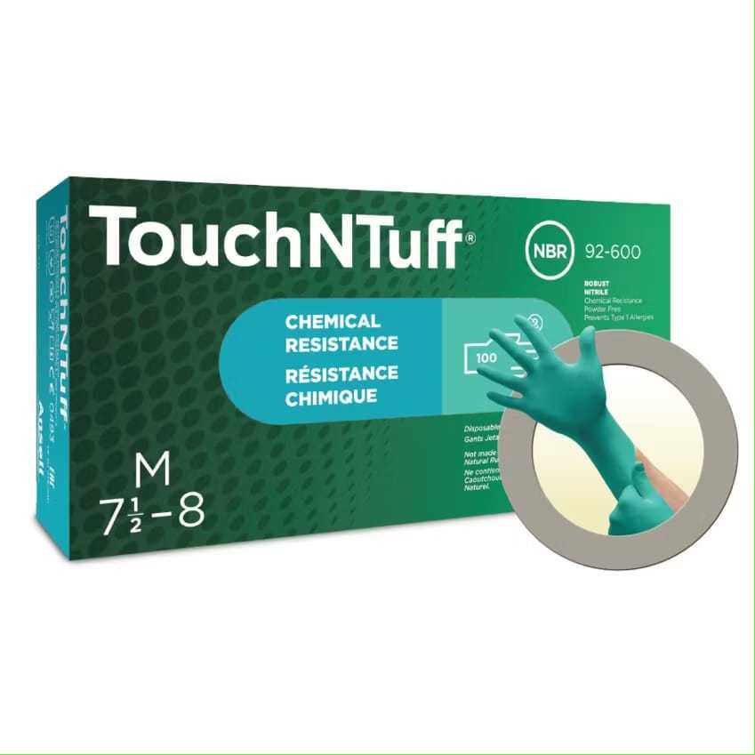 Ansell TouchNTuff 92-600 ถุงมือนิรภัยไนไตรล์