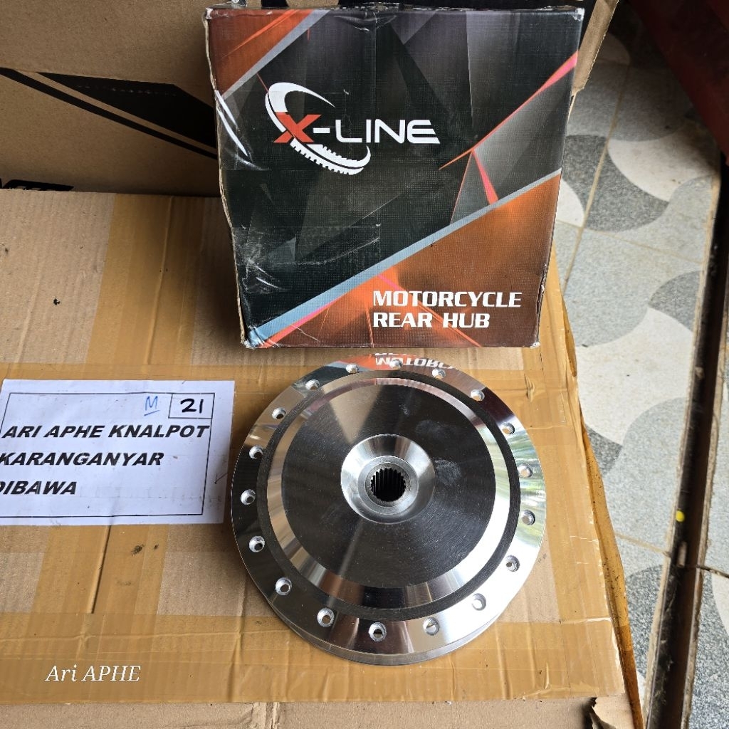 XLINE ดรัมหลังโครเมียม สําหรับ honda VARIO 110 BEAT SCOOPY