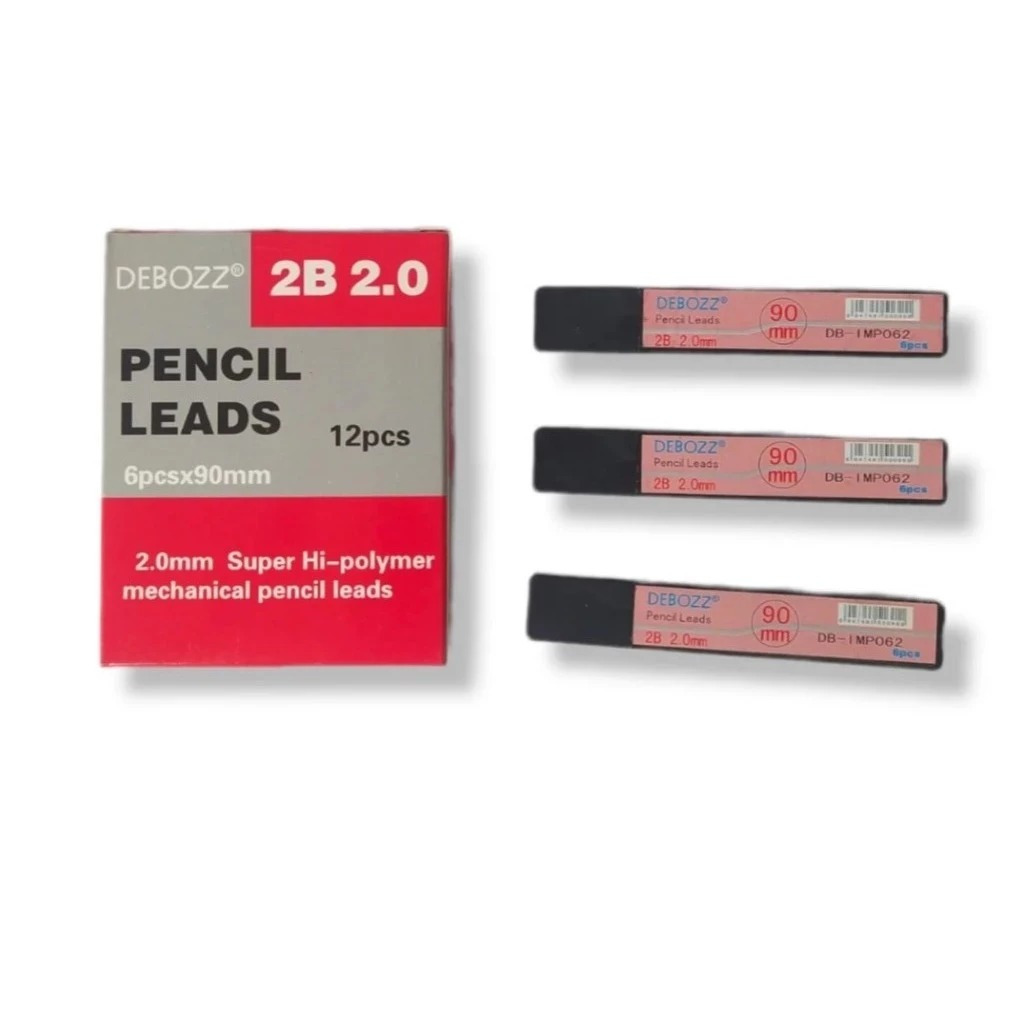 DEBOZZ - PENCIL REFIL / MECHANICAL PENCIL CHILDREN / MECHANICAL PENCIL FILLING BD-IMP062 2B 2.0MM