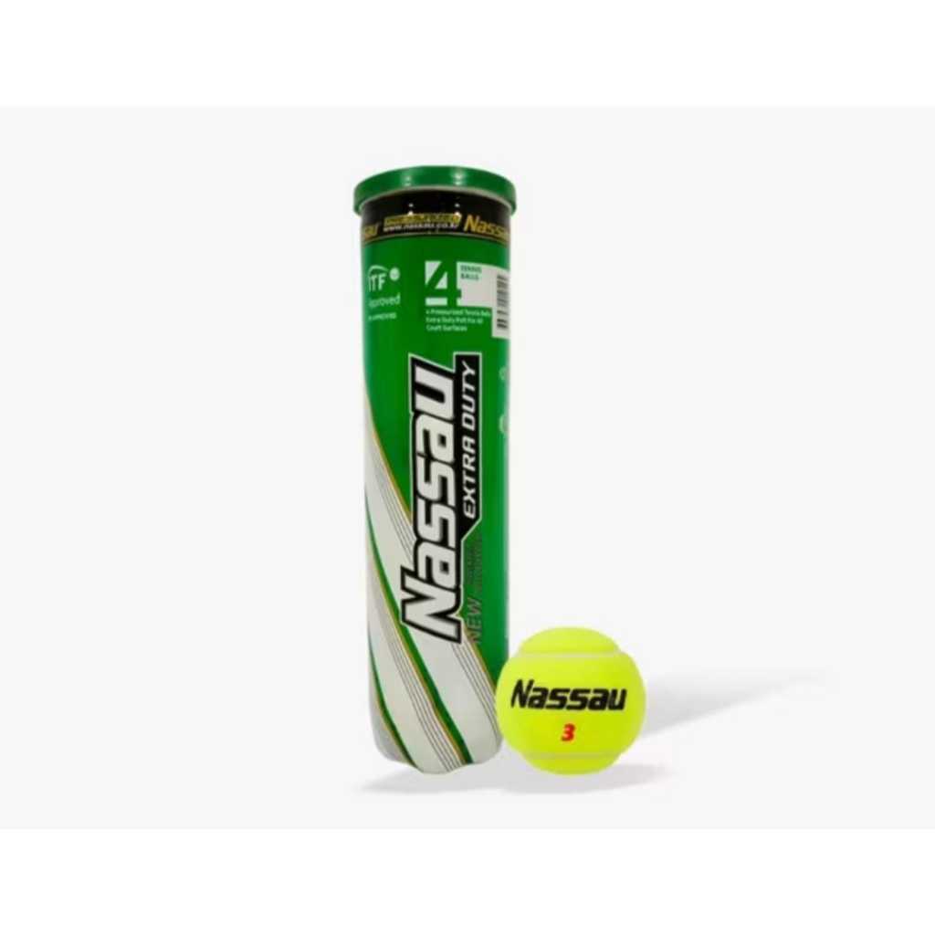 NASSAU EXTRA DUTCH TENNIS BALLS 1 หลอดสแตนเลส 4 ชิ้น BALLS