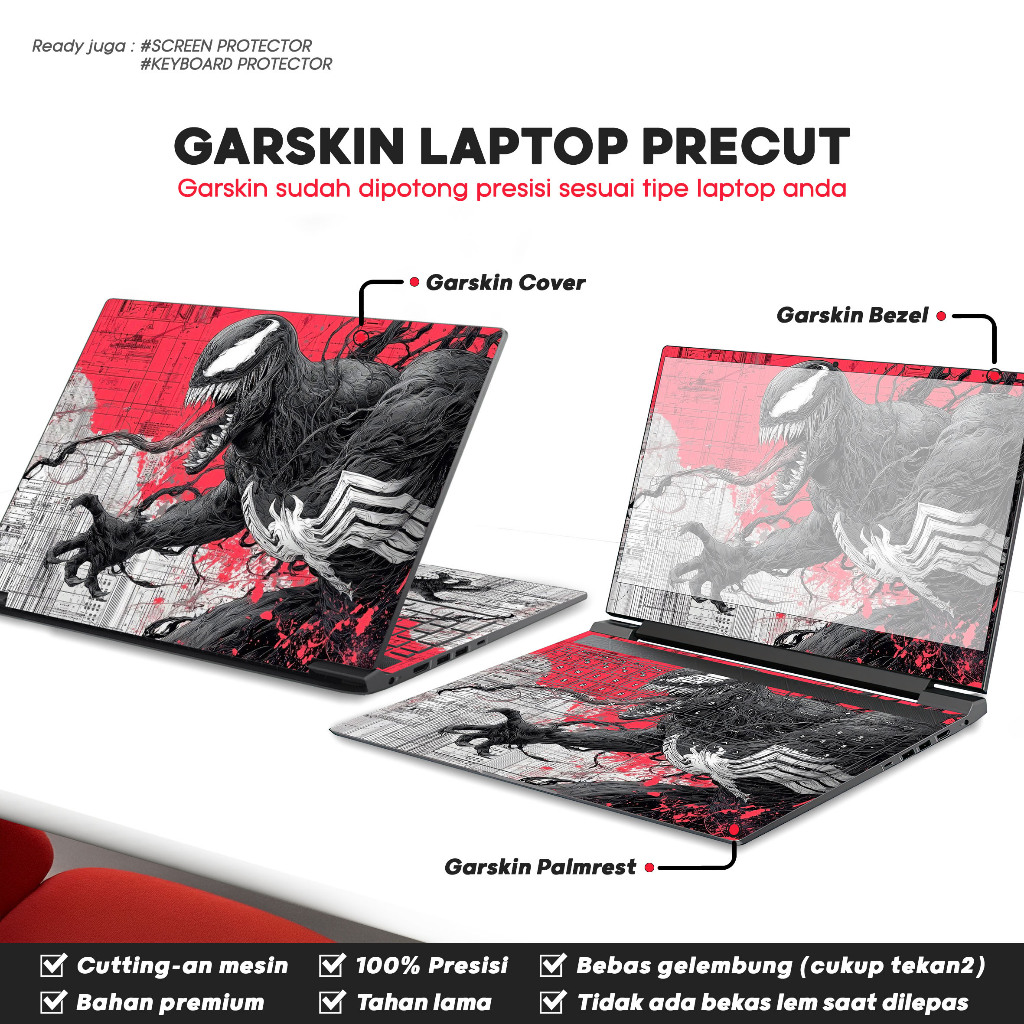 Precut Garskin สติกเกอร์แล็ปท็อปผิว Perfect Fit เข้ากันได้กับ HP Omen Max 16-ak ak0777ax Fullbody ภา