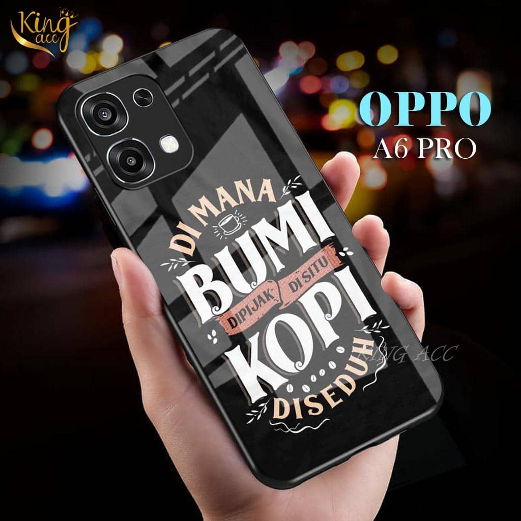 HP Glitter Glass เคสโทรศัพท์สําหรับ OPPO A6 PRO 5G - เคสโทรศัพท์ OPPO A6 PRO 5G - K89