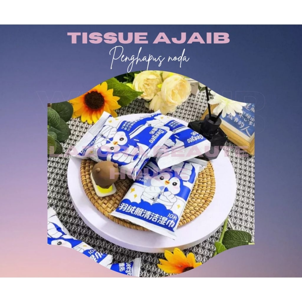 DEEDO MAGIC WIPES PORTABLE TISSUE TRAVEL TISSUE WASHABLE STAIN CLEANER